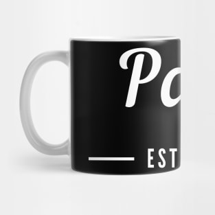 Papa EST. 2022. Simple Typography Design For The New Dad Or Dad To Be. Mug